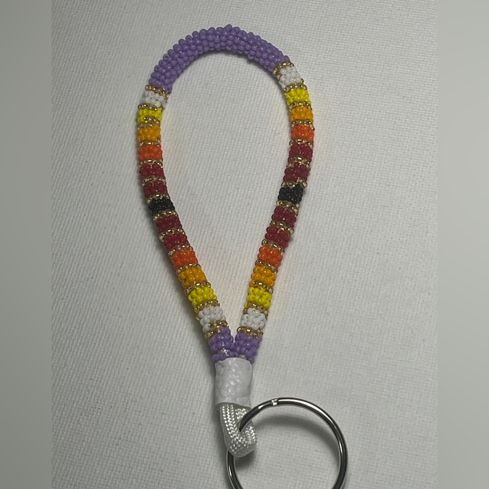 Colorful Beaded Keychain